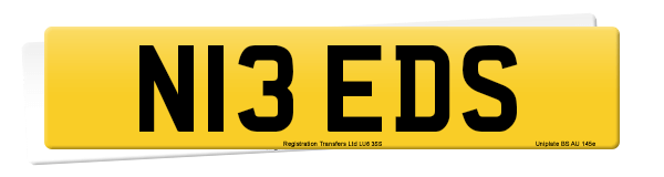 Registration number N13 EDS